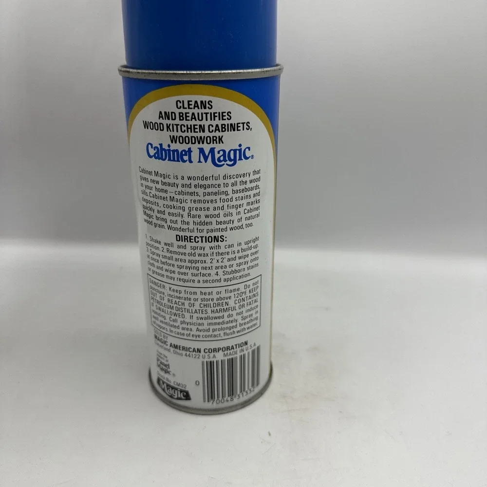 Original Cabinet Magic‎ Cleaner 13oz Discontinued Vintage Advertising